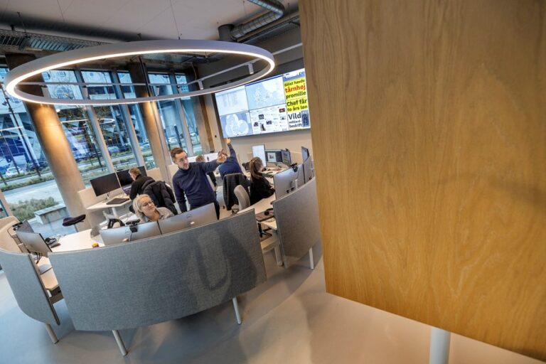 Det nordjyske mediehus' "newsroom"